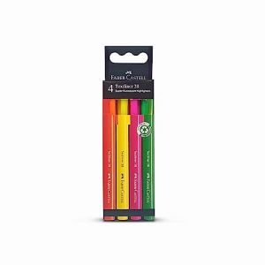Faber-Castell Textliner 38 Lot de 4 surligneurs Multicolore