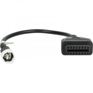 Vhbw Adaptateur 3 Pin vers OBD2 16Pin compatible avec Yamaha Delight 125, MT-125, nmax 125, xmax 125, xmax 300, xmax 400, YS-125 Motos - 40 cm