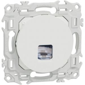 Schneider Electric Prise RJ45 Cat6 STP blind&eacute;e blanche Odace (S920476)