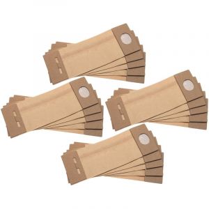 Vhbw 20x Filtres turbo compatible avec Makita BO6030, BO6040, BO5021 ponceuse, ponceuse orbitale - Lot de sacs d'aspiration en papier