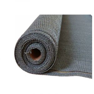 Brise-vue 100% - Gris anthracite - 270gr/m² - Boutonnières Gris foncé 1.5m x 25m - Gris foncé