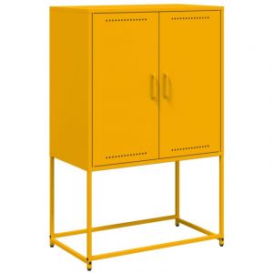 VidaXL Meuble TV anthracite 68x39x60,5 cm acier, support TV, buffet TV, meuble multimédia, banc TV, armoire hifi, centre de divertissement, console TV