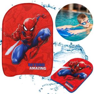 MARVEL Spider-Man Planche de natation légère et sécurisée pour lapprentissage de la natation des enfants 44x30x4 cm