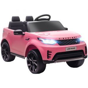 Voiture &Eacute;lectrique Enfant Licence Officielle Land Rover Discovery - Nombreux Effets - T&eacute;l&eacute;commande - Rose