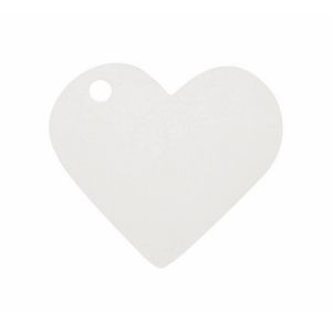 Ruedelafete Sachet de 10 marque places Coeur, Blanc