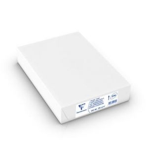 Clairefontaine 2218C - Ramette de 250 feuilles de papier Clairalfa blanc toilé, A4, 210 g/m²