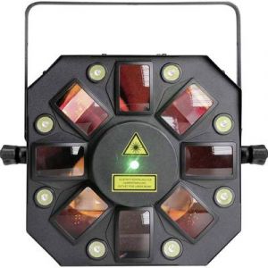 Image de Cameo STORM EFFET LUMINEUX 3 EN 1 (DERBY, STROBOSCOPE ET LASER), 5 X 3 W RGBAW