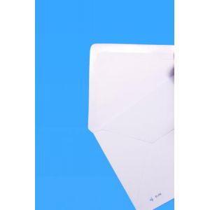 Clairefontaine 8516C - Etui de 25 enveloppes Triomphe vélin blanc, doublure blanche, gommée, 90 g/m², C6