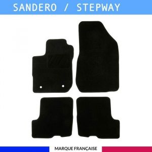 Tapis de voiture - Sur Mesure pour SANDERO (2018 - 2020) - 4 pièces - Tapis de sol antidérapant pour automobile
