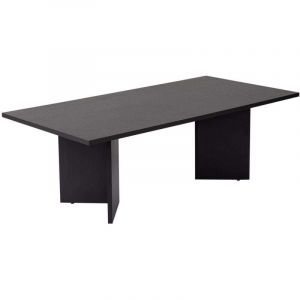 Hanah Home Élégante Table à café Noire, 100% mélamine, épaisseur : 18 mm, Design Moderne pour Salon et Salon, Durable et élégante