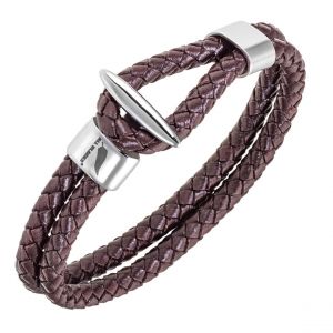 Bracelet Homme All Blacks Bijoux - 682455 Acier et Cuir