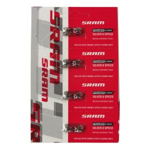 Sram Attache rapide chaine 8 V Argent (x4)