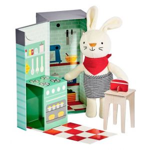 Petit Collage jeu de rôle Rubie le lapin junior en peluc