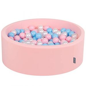 Image de 90X30cm/200 Balles ? 7Cm Piscine à Balles Pour Bébé Rond Fabriqué En ue, Rose: Baby Blue/Rose Poudre/Perle - rose: baby blue/rose poudre/perle