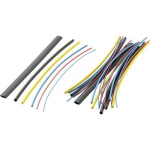 Image de Tru Components Assortiment de gaines thermorétractables 2:1 1571322 multicolore Ø avant retreint: 9.50 mm 28 pc(s)