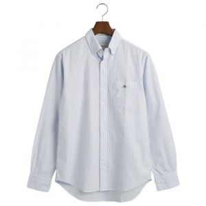 Gant (marque) Pour homme. Chemise Oxford ? coupe r?guli?re, rayures fines bleue