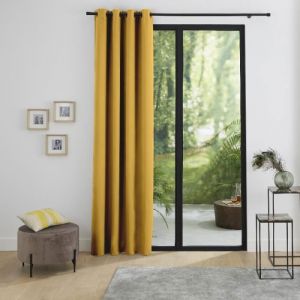 Univers décor Rideau occultant phonique et thermique doublé polaire 'Arctique' Miel