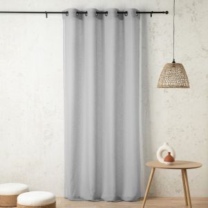LINDER Voilage &agrave; ?illets 150240cm KAOLIN-Gris perle