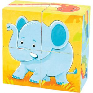 Goki Cube puzzle animaux sauvages