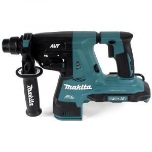 Makita Dhr 280 T4J 2 x 18 v 36 v Li-Ion Perforateur burineur sans fil Brushless 28 mm pour sds-plus + Coffret MakPac + 4 x Batteries 5,0 Ah - sans Chargeur