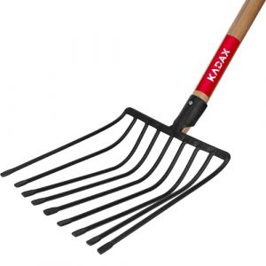 Fourches à pignon pour pierres, pierres concassées, 9 dents, métal, jardin, solide, 129 cm - Kadax