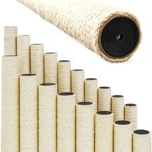 Eyepower 60 cm Poteau de Rechange Arbre à Chat Ø 9,2 cm - M10 Colonne - Grattoir en Sisal