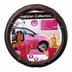 Couvrevolant 3739cm "pink line" crossed int&eacute;rieur caoutchouc vierge