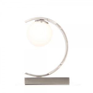 Lampe &agrave; poser Arc&nbsp;en laiton et verre