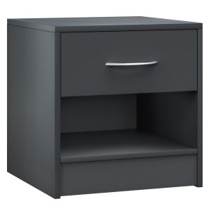 Table de chevet anthracite 39x28x41cm