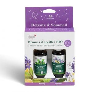 Laboratoires Maurice Messegue - Duo brumes d'oreiller bio apaisante positivity - taille unique