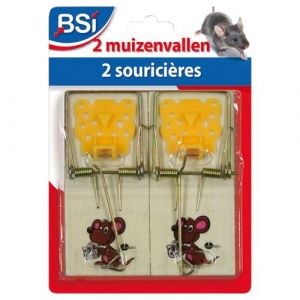 BSI Pi&egrave;ge souris + porte app&acirc;t plastique - lot de 2 - Pi&egrave;ge &agrave; souris