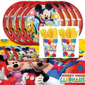 Kit anniversaire (cde 7 ) Mikey la souris kit de fête d'anniversaire pour 16