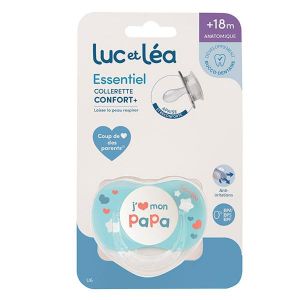 Luc et Léa Sucette essentiel j'aime Papa +18M