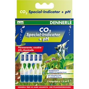 Dennerle Indicateur Spécial pour Test C02 Longue Durée Correct 5 Ampoules