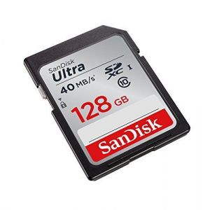 Sandisk Carte M&eacute;moire SDXC 128&nbsp;Go Ultra jusqu'&agrave; 80&nbsp;Mo/s, Classe 10 FFP