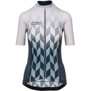 Image de Bioracer Vesper Maillot &agrave; manches courtes Femme, blanc/bleu S Maillots route