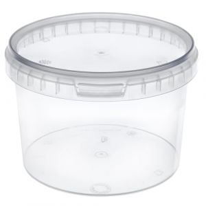 Garronda Seau avec Couvercle 0,5 L pour Le Stockage de Produits Alimentaires et Chimiques 10 Pièces Transparent GD-0072