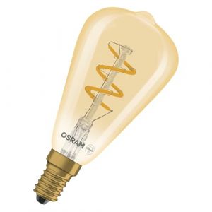 Osram Lampe LED Edison Vintage 1906 Spiral ST48, 2,8 W, E14, dor&eacute;e, fil spiral&eacute;, look vintage, convient pour luminaires ouverts, vitrines, lampes de