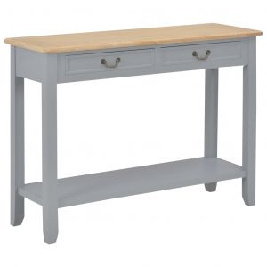 Image de VidaXL Table console Gris 110x35x80 cm Bois