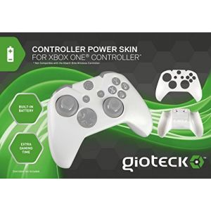 Image de Gioteck White Controller Power Skin Built-in Battery [import anglais] - CSPXB1-12-MU