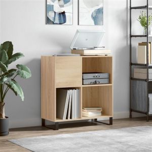 VidaXL Armoire à disques chêne sonoma 84,5x38x89 cm bois d'ingénierie