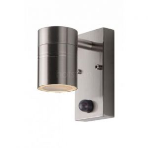 Lucide Applique extérieure LED ARNE-1D chrome satin + détecteur