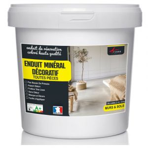 Arcane industries Enduit Minéral Aspect Béton - Souris - Kit 4 Kg - 2.6m² pour 2 couches