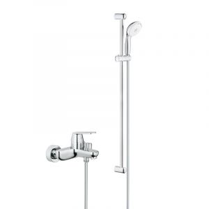 Grohe Tempesta 100 ensemble de douche complet 3 jets + mitigeur monocommande 1/2" bain/douche, chrome (32831000-28789002)