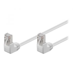 Goobay Câble de réseau - RJ-45 (M) pour RJ-45 (M) - 2 m - paire torsadée écrantée (F-UTP) - CAT 5e - connecteur à 90°, moulé