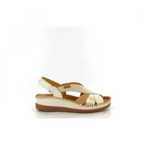 Image de Pikolinos Pour femme. Sandales en cuir Cadaques blanc