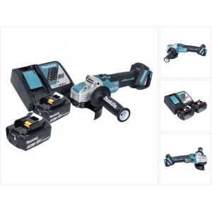 Makita DGA521RFX1 Meuleuse d'angle sans fil 125 mm 18V - X-LOCK Brushless + 2x Batteries 3,0 Ah + Chargeur