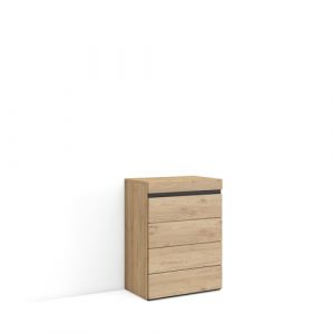 Commode, Buffet, Armoire, 57x35x75 cm, Chambre à coucher, pièce, Chêne