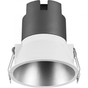 Osram Spot encastrable SPOT TWIST, argent, 10 W, 800 lm, 830 W, diamètre 93 mm, couleur de lumière blanc chaud, jusqu'à 90% d'économies d'énergie par rapport aux downlights halogènes, installation