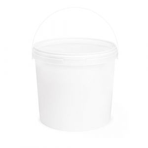 Garronda Seau avec Couvercle 8 L pour Le Stockage de Produits Alimentaires et Chimiques 50 Pi&egrave;ces Blanc GD-0071